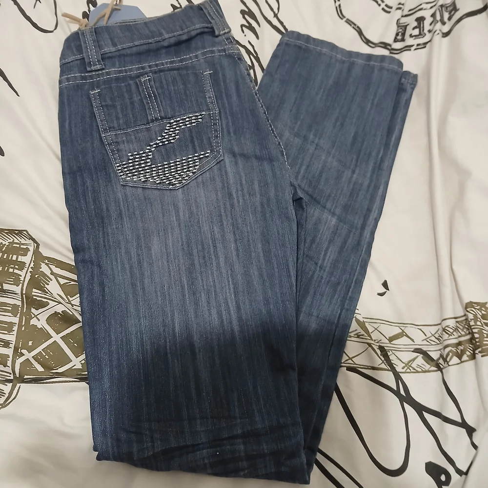 Silver Diva size 7 and size 5 Blue Boot Cut Jeans with Classic Indigo Wash